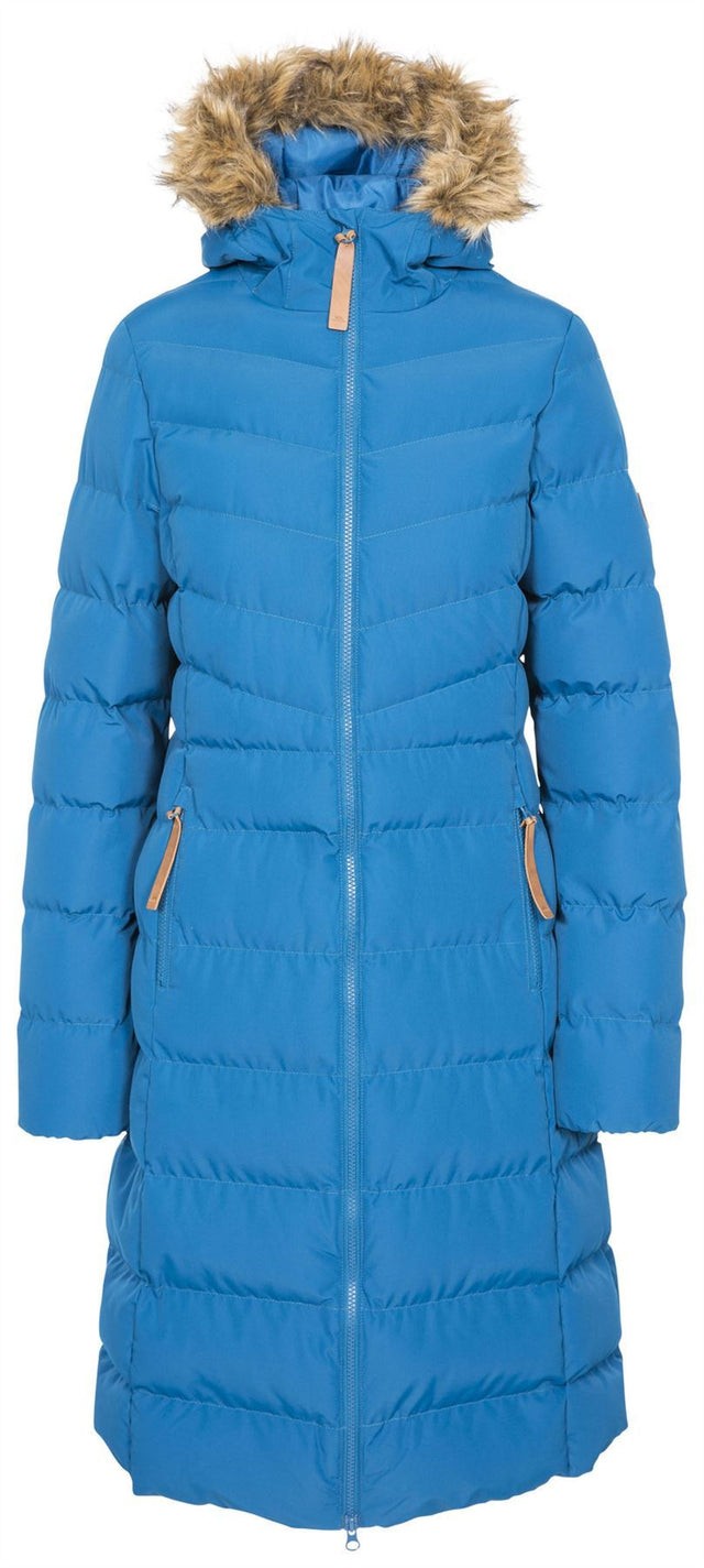 Trespass Audrey Long Hooded Womens Ladies Waterproof Parka Coat Padded Jacket